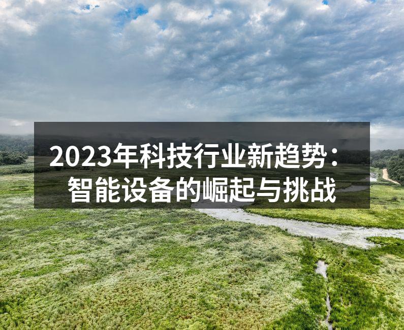 2023年科技行业新趋势：智能设备的崛起与挑战